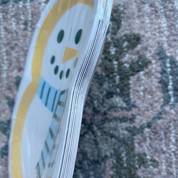 Spritz SnowMan Snack DisposablePaper Plates - Picture 3 of 6